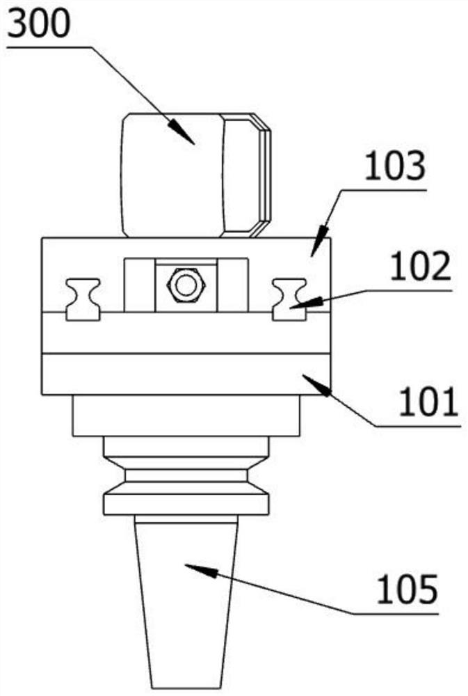 Metal surface ultrasonic machining device and machining method
