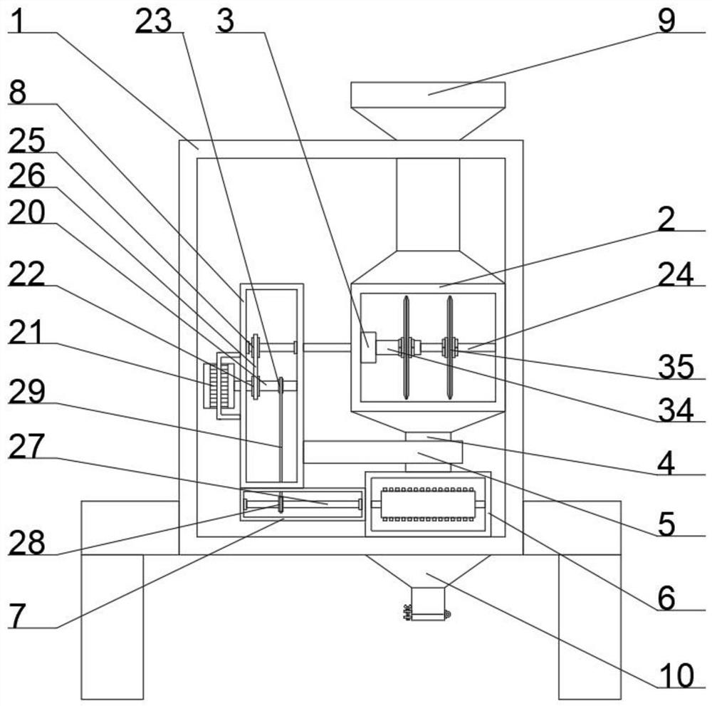 Uniform crushing device capable of collecting crushed waste and used for plastic product recycling