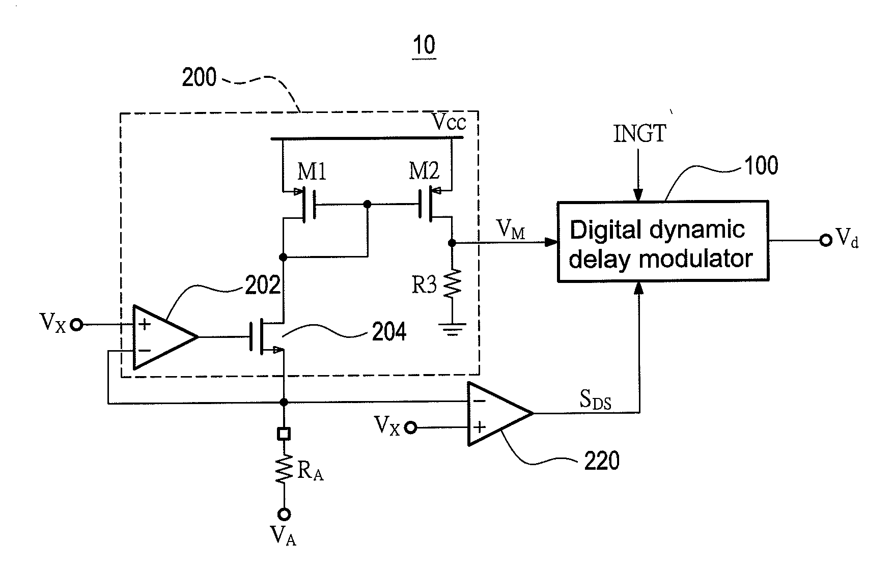 Digital dynamic delay modulator and the method thereof for flyback converter