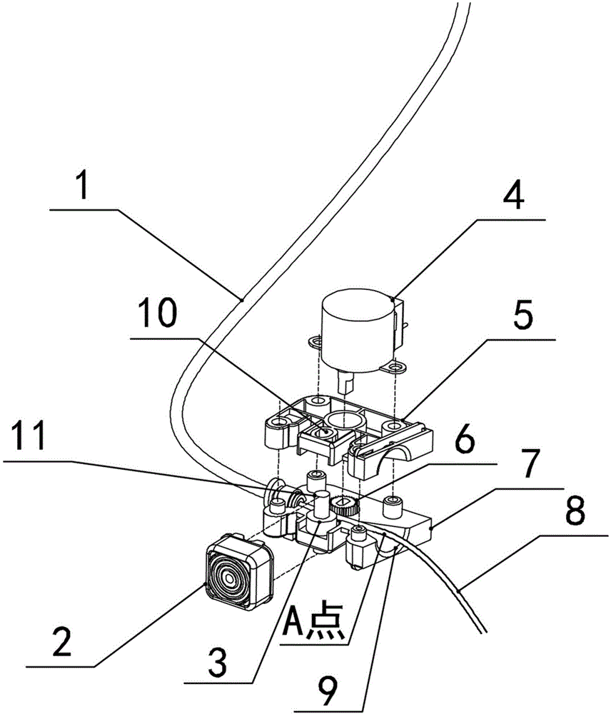 3D printer wire feeding device