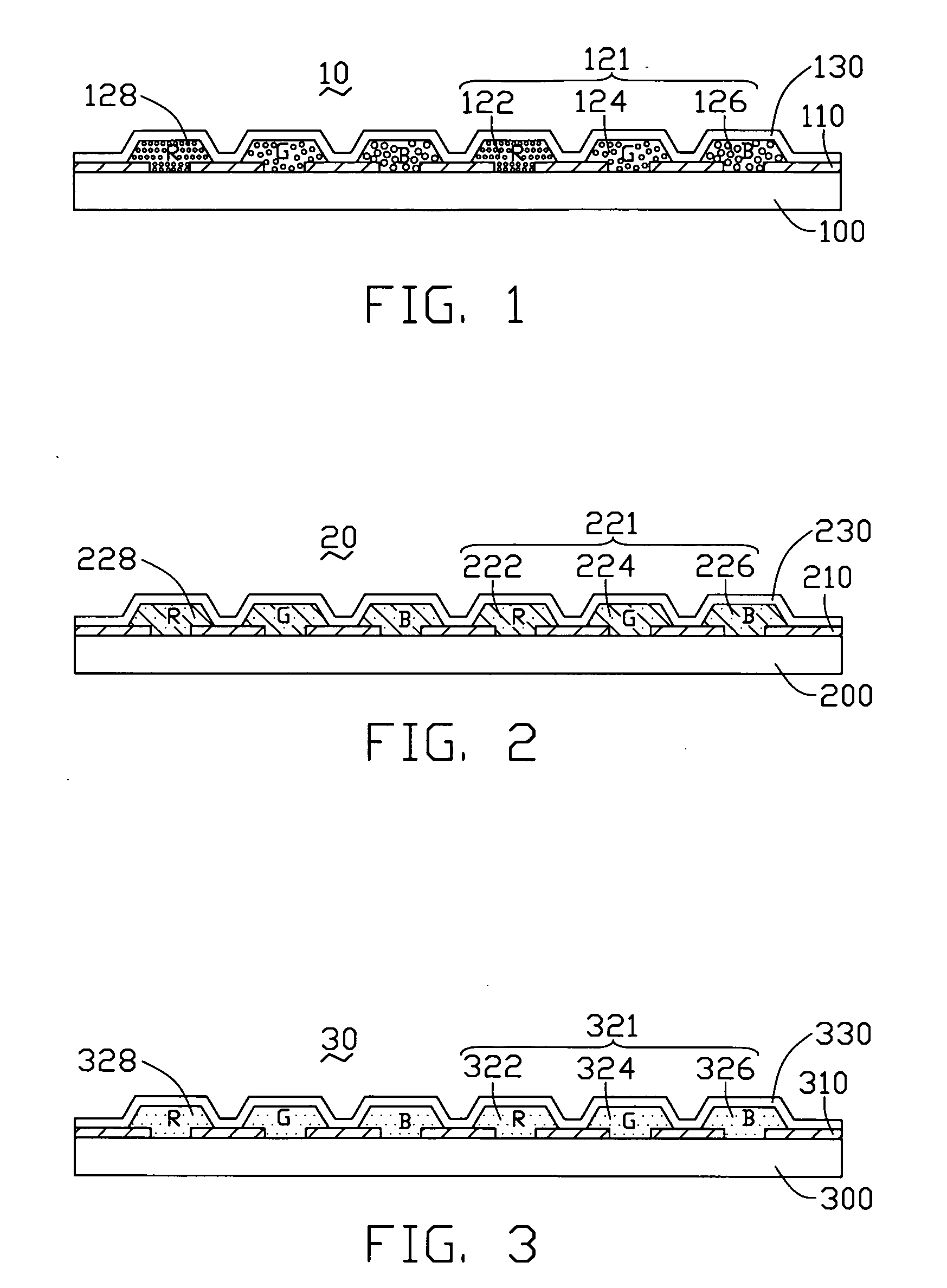 Color filter having nanoparticles for liquid crystal display