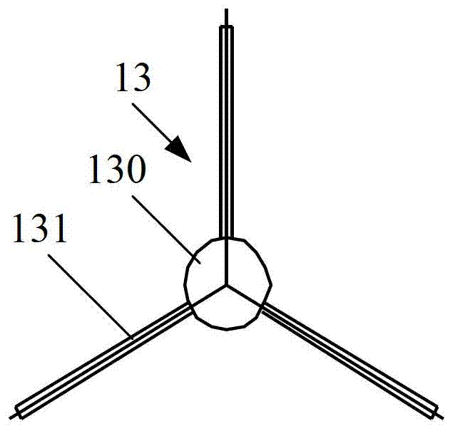 Thick and thin separation rotational flow pulverized coal burner