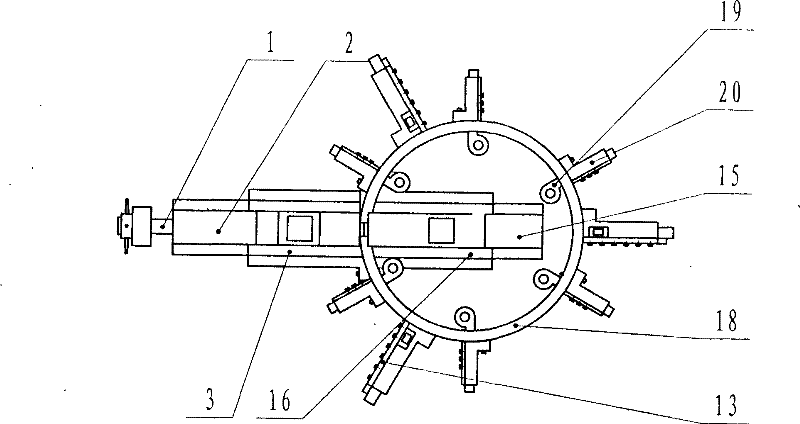 Cylindrical shape automatic riveted-joint apparatus