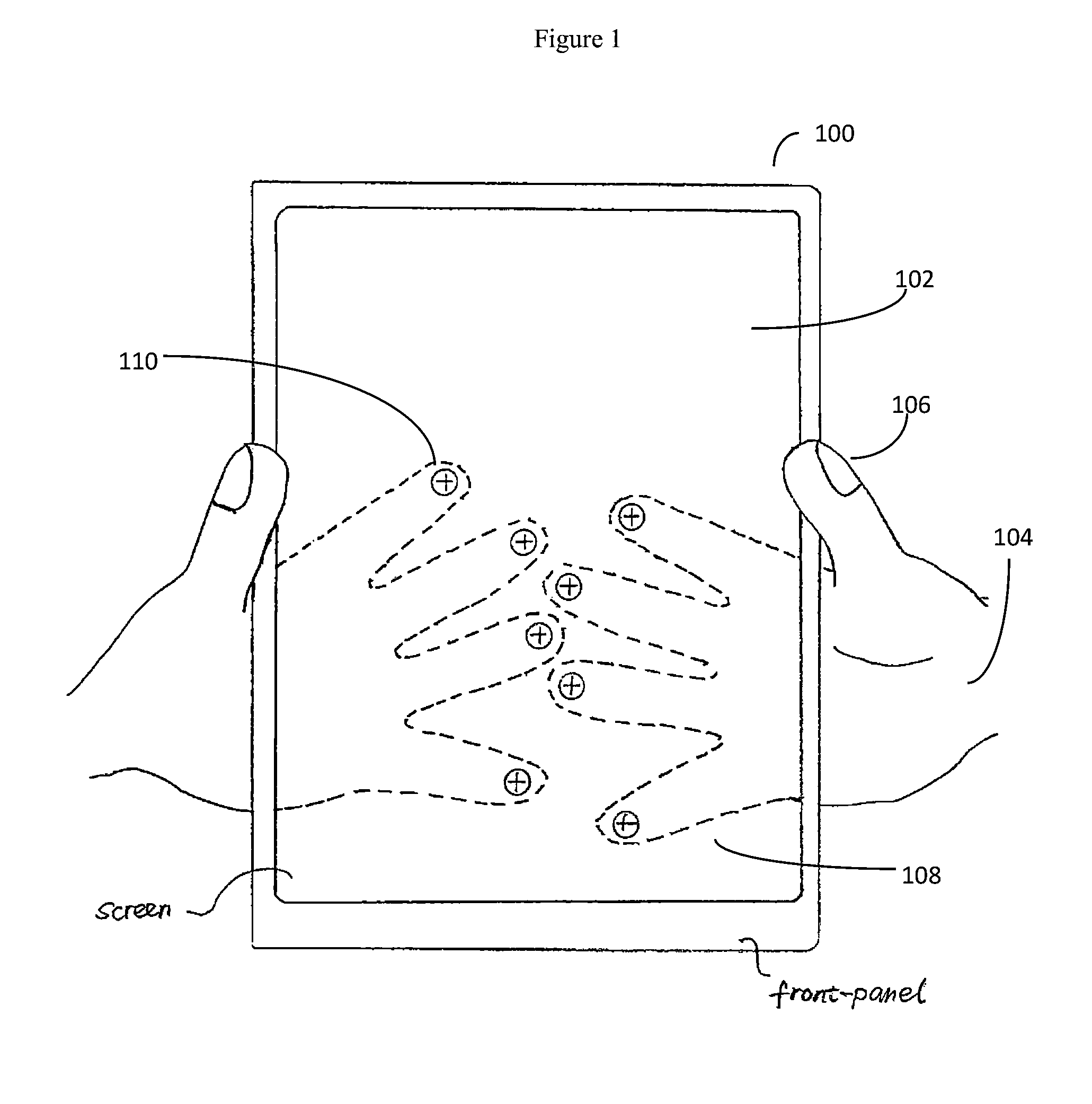 Method for user input from alternative touchpads of a handheld computerized device