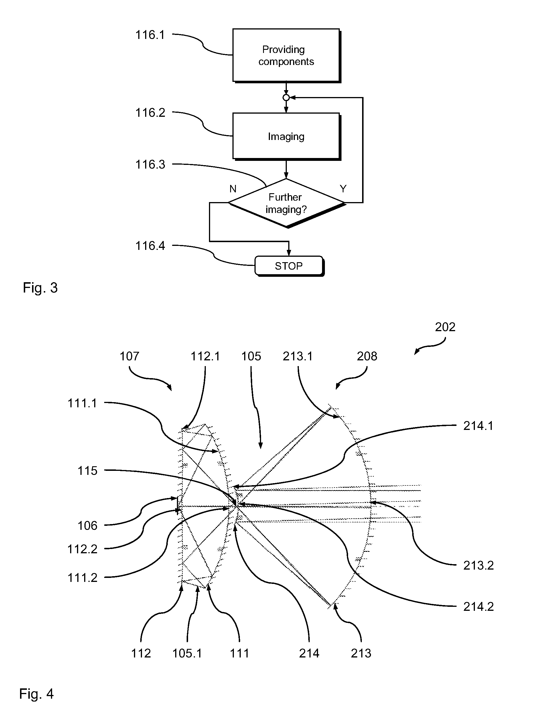 Optical imaging device and imaging method for microscopy