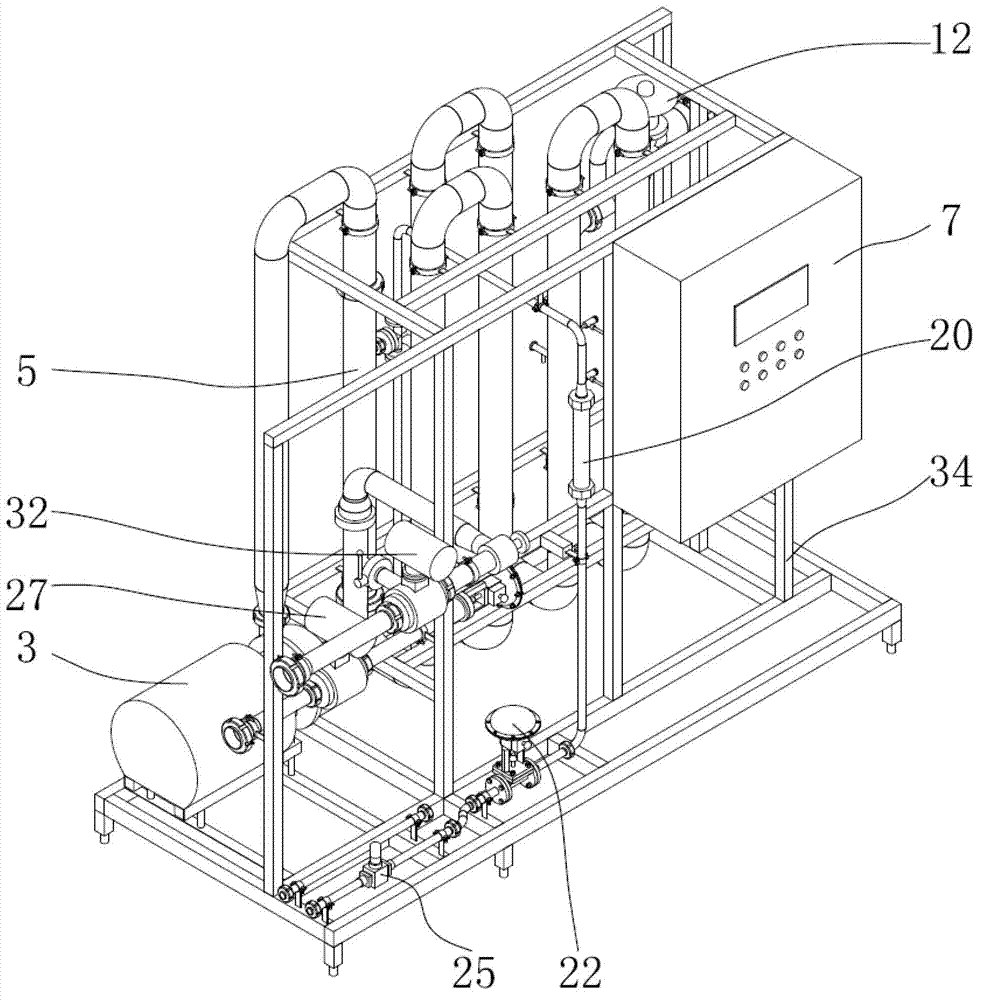 Full-automatic high-concentration beer dilution ratio mixing machine and mixing method thereof