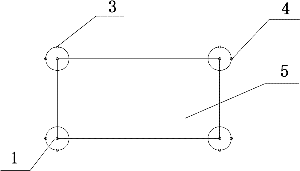 Measurement control method for field installation of steel tube lattice pier