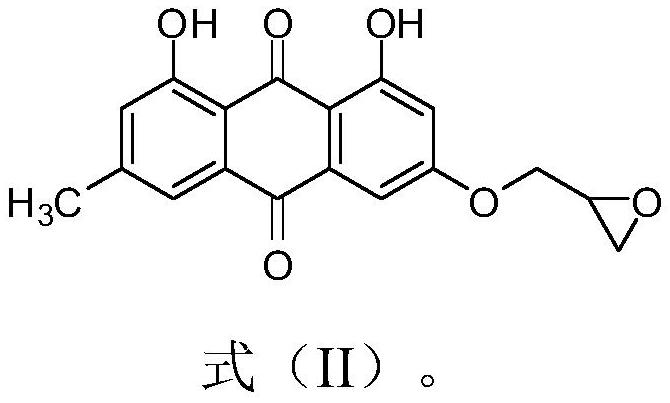 Emodin azole alcohol compound and preparation method thereof