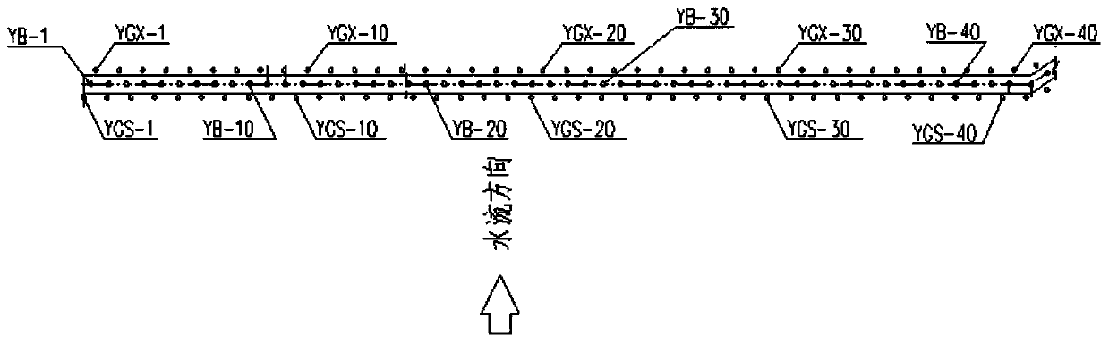 Grouting embedded pipe underground laying method in landslide dam diaphragm wall construction