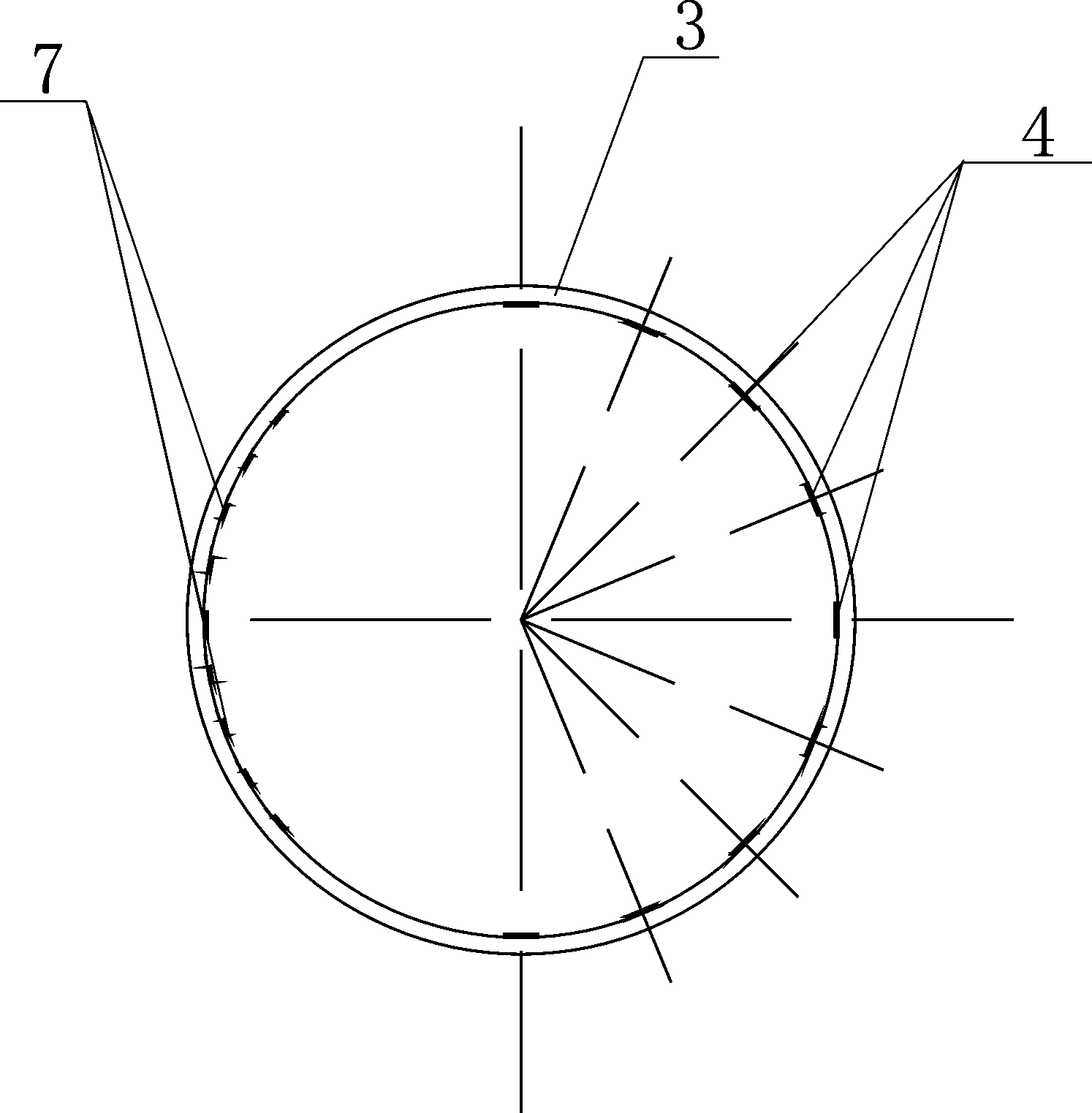 Device and method for measuring inner stress of concrete