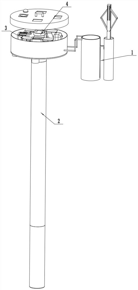 Alarm device for mountain collapse detection