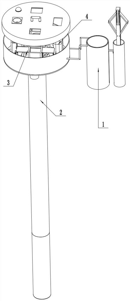 Alarm device for mountain collapse detection