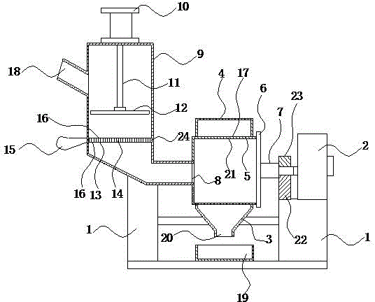 Two-stage rotating purification device