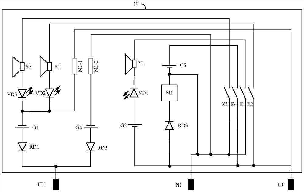 AC socket wiring fault detection device