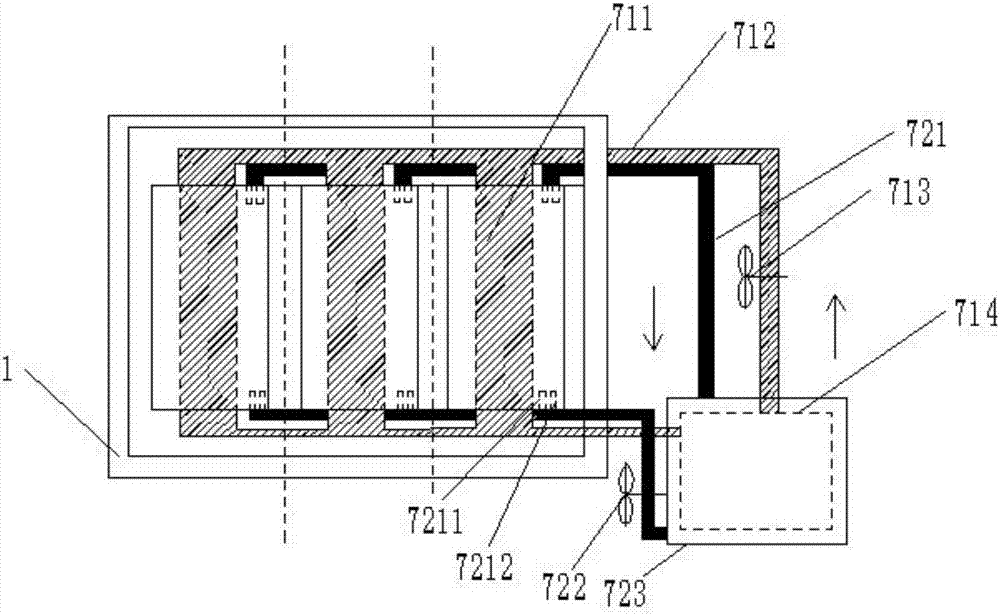 A dry-type transformer with heat dissipation device and its control system