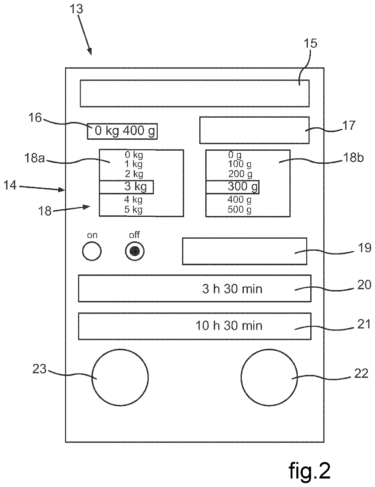 Household cooling appliance comprising an ice maker unit and a display unit for displaying the weight of ice made