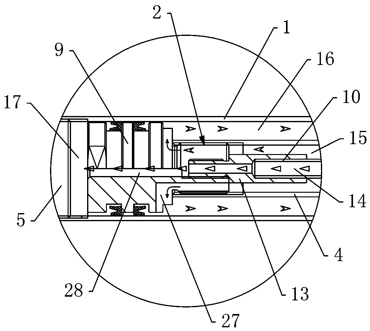 A kind of anti-rotation lifting cylinder