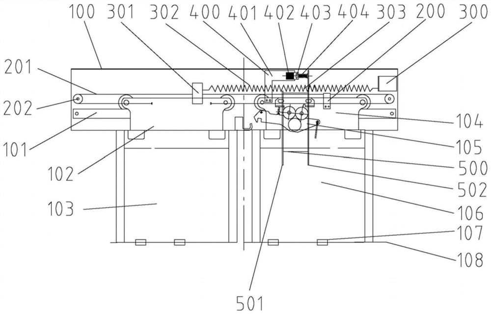 An elevator hall door power-assisted door closing device