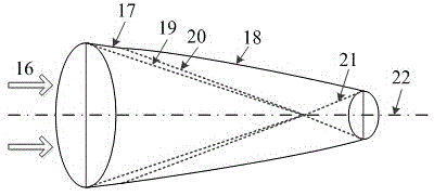 Inner wave-riding turbine-based combined power inlet with binary variable geometry