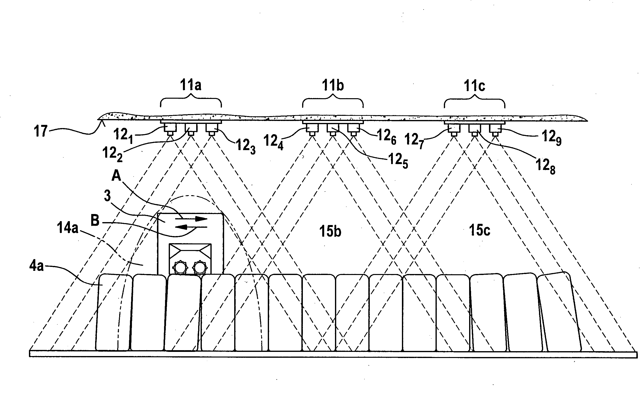 Apparatus for monitoring and securing danger zones on power-driven textile machines