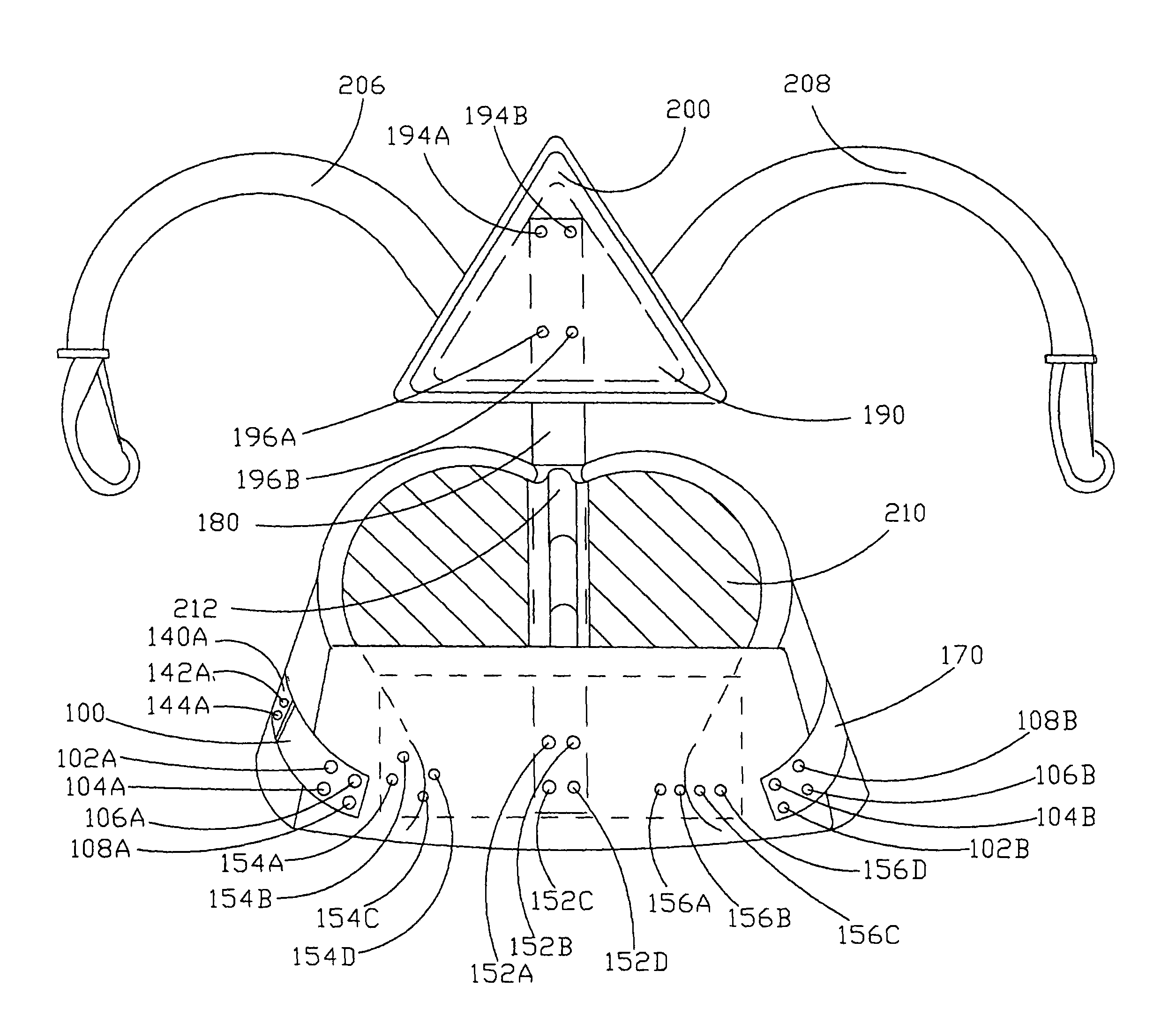 Apparatus for using a person's hips to carry the load of marching percussion equipment or other objects which are carried near waist-height and in front of a person