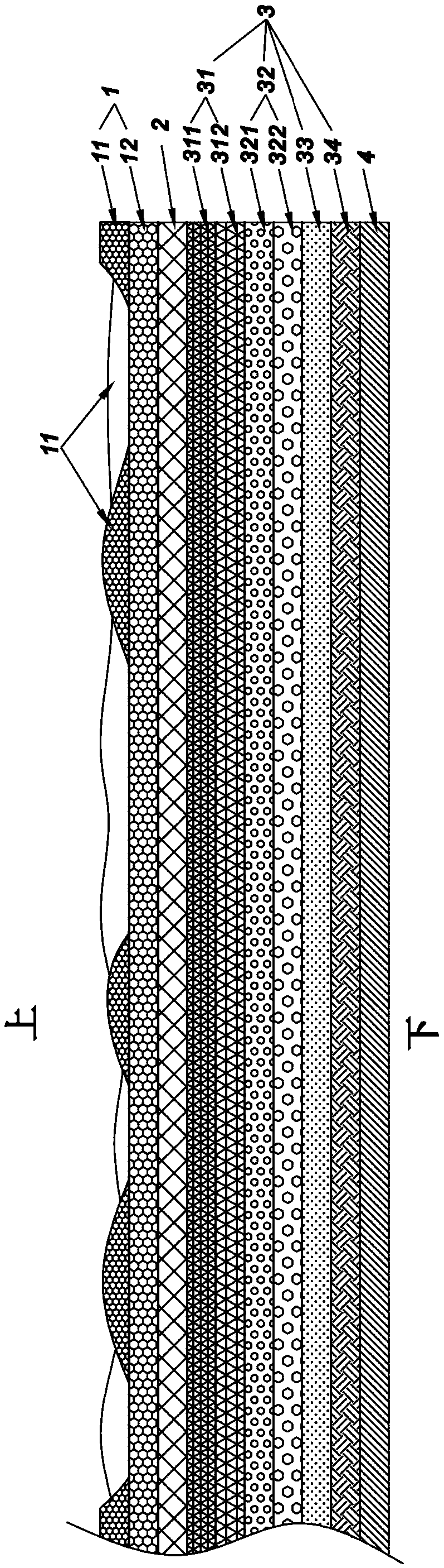 Multifunctional and environment-friendly imitated wood decorative film and production method thereof
