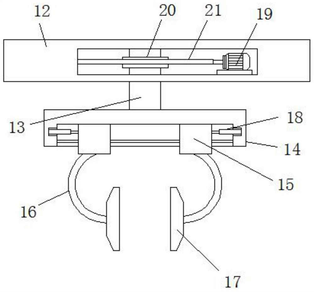 Detection tool structure for floor rear lower crossbeam