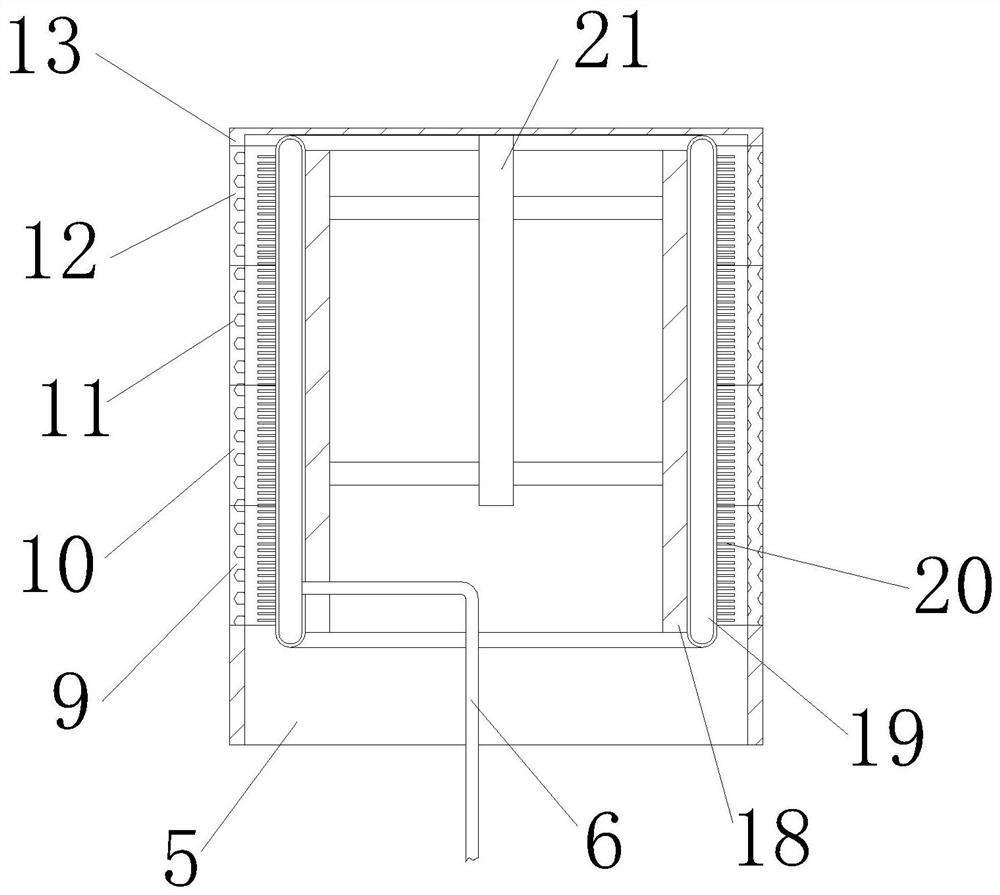 Environment-friendly gutter inlet pipeline filtering device for ecological green belt of municipal road