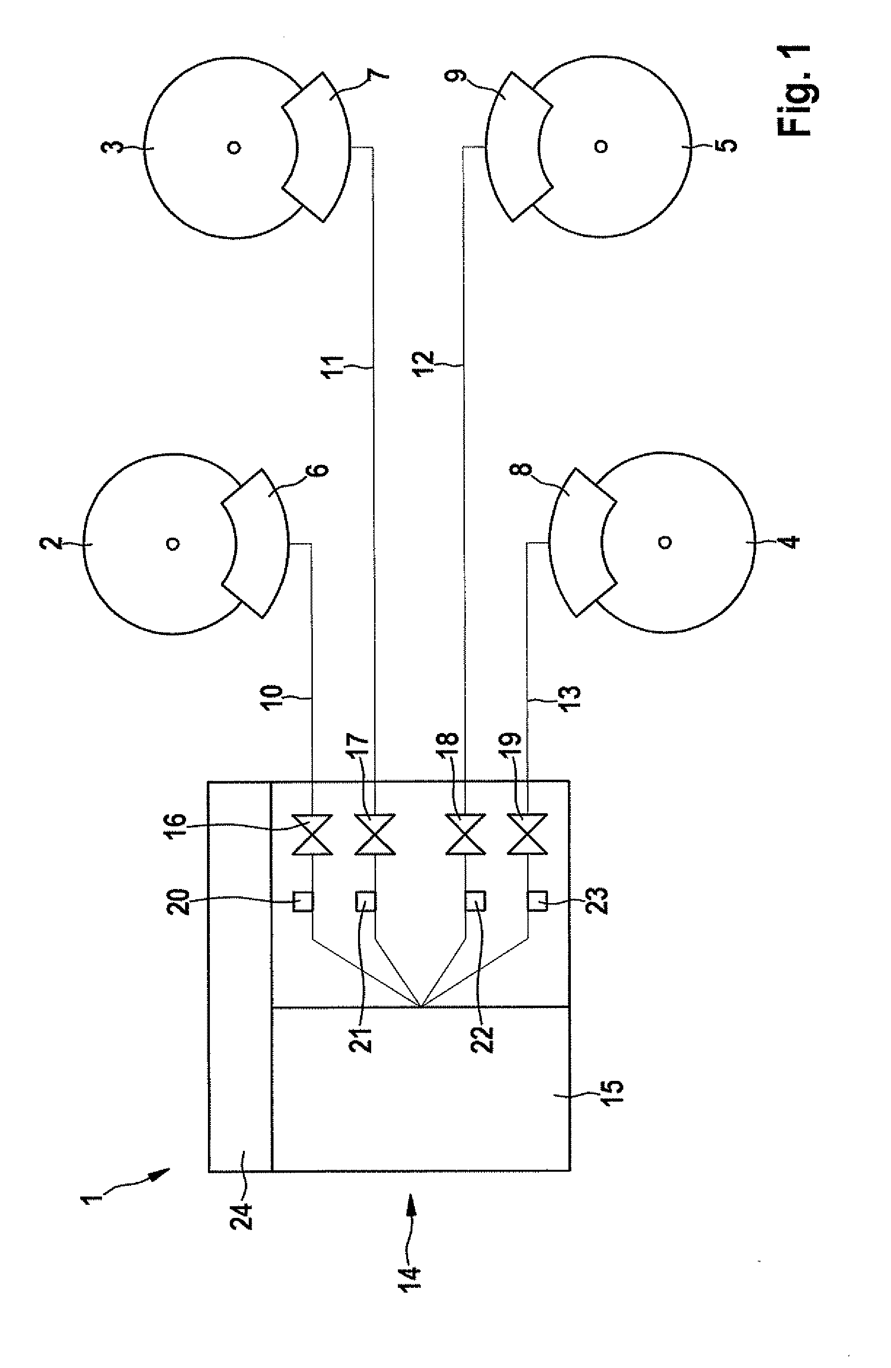 Method for operating a hydraulically working brake system, and brake system