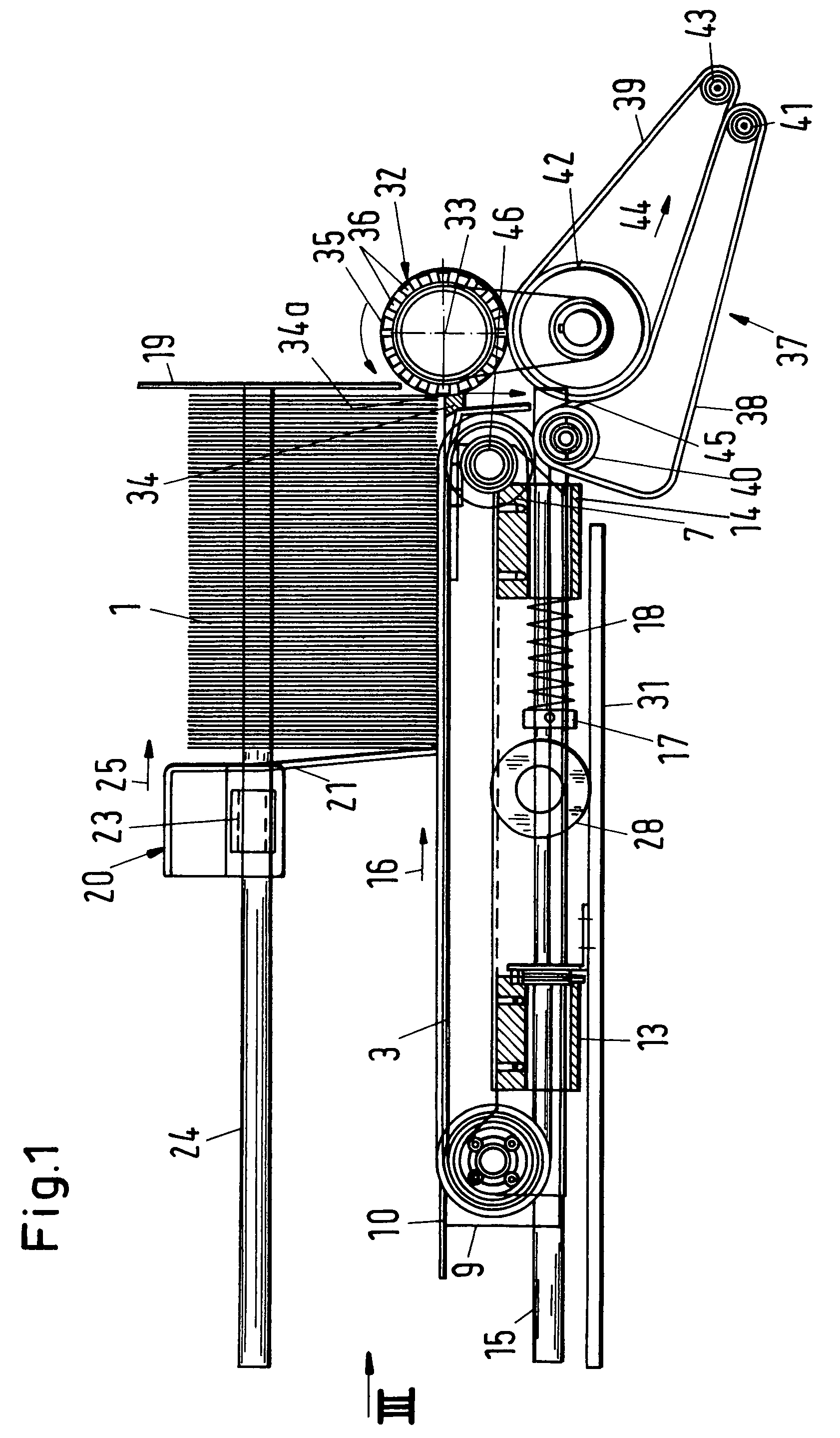 Feed device for stacks of paper, plastic material or the like