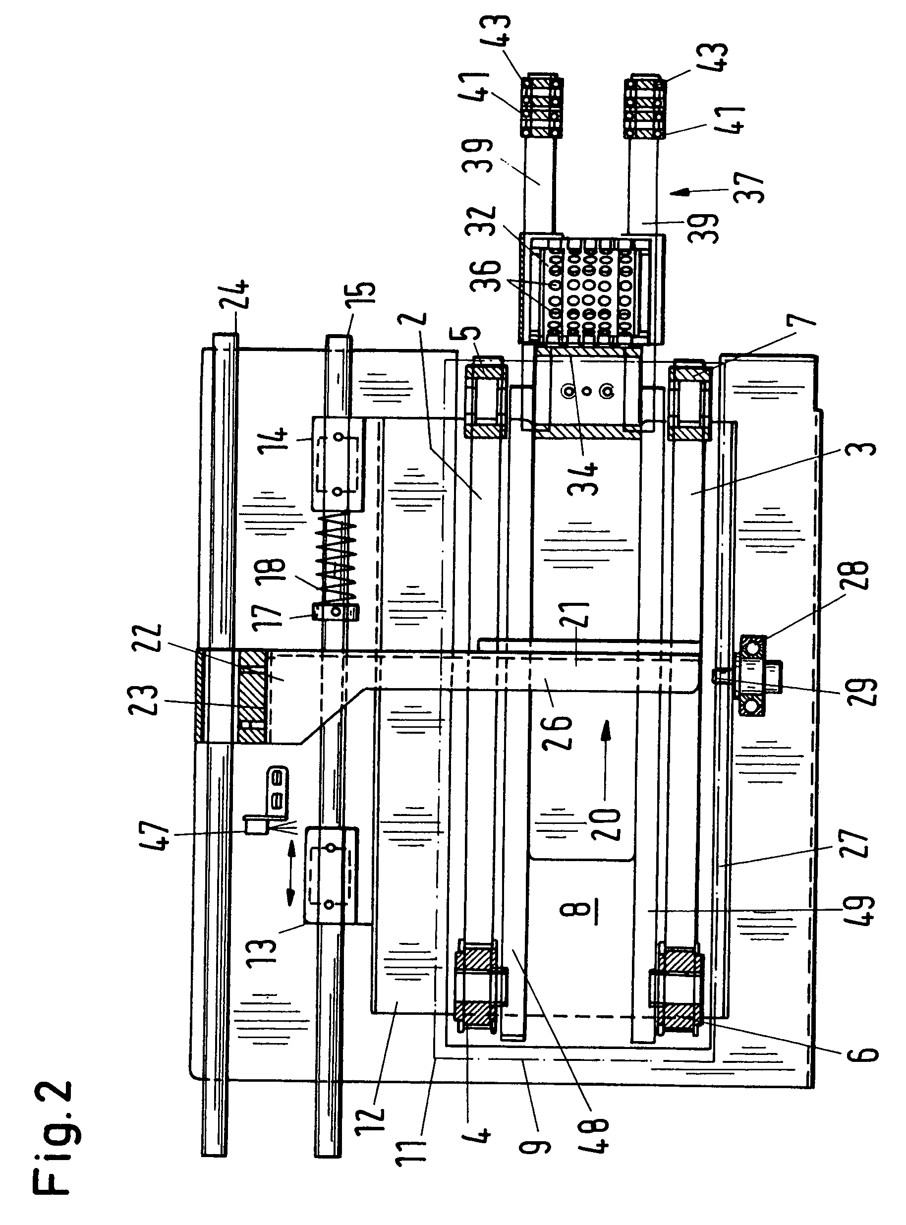 Feed device for stacks of paper, plastic material or the like