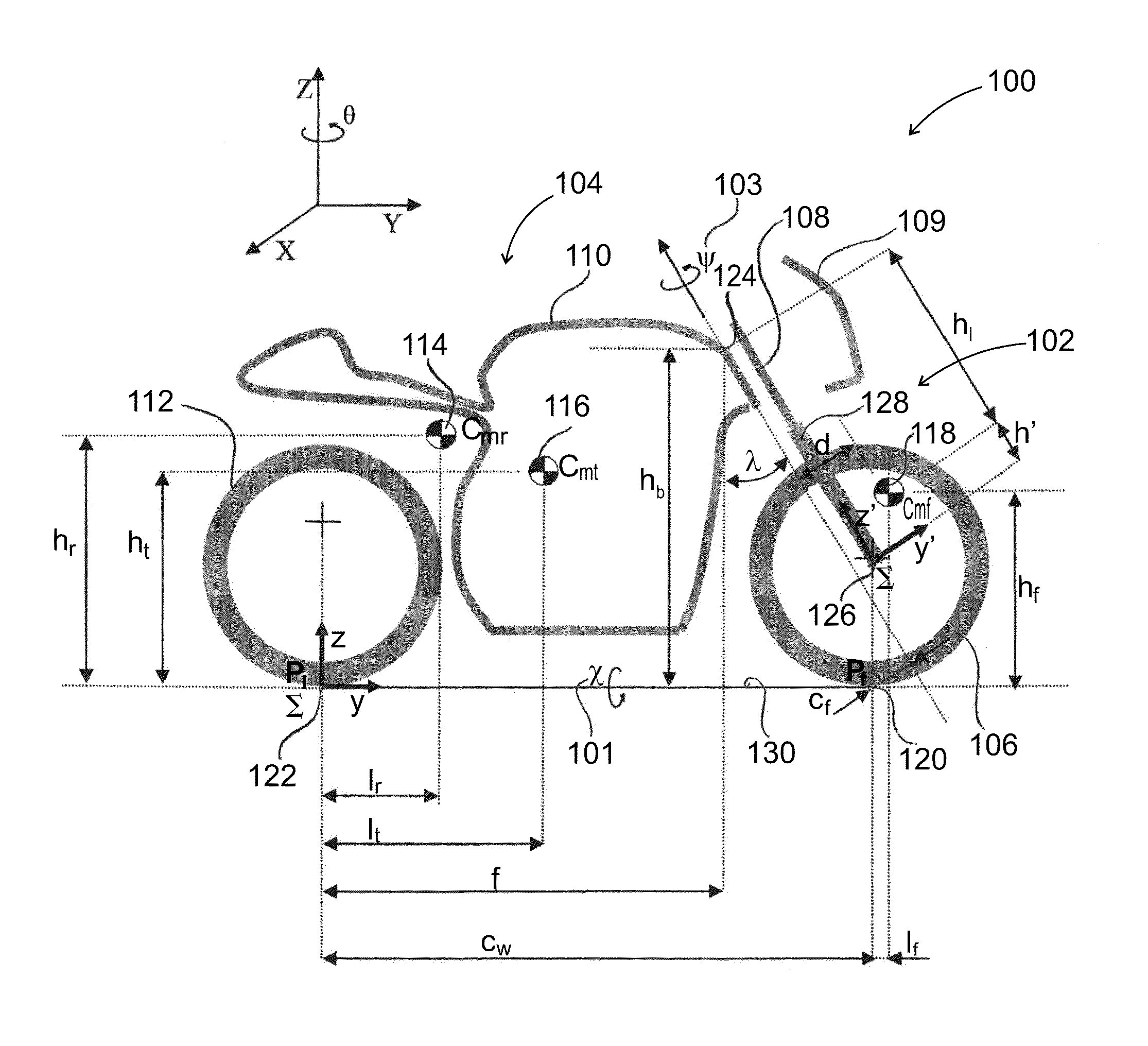 System and method for stabilizing a single-track vehicle