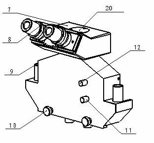 Field-splitting microscope for realizing rapid zooming function of object lens