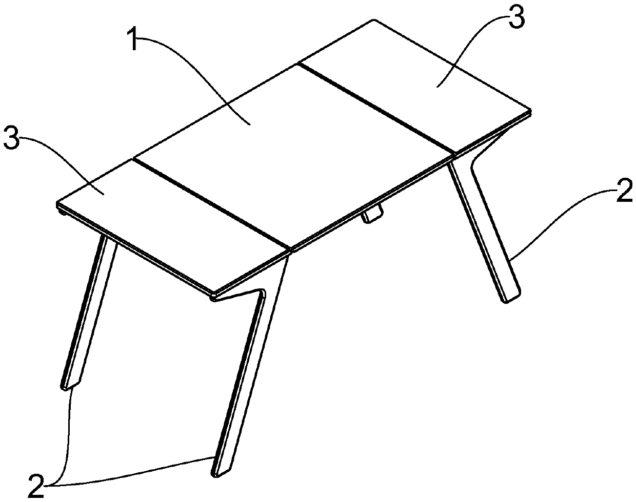 Table capable of being converted into stool