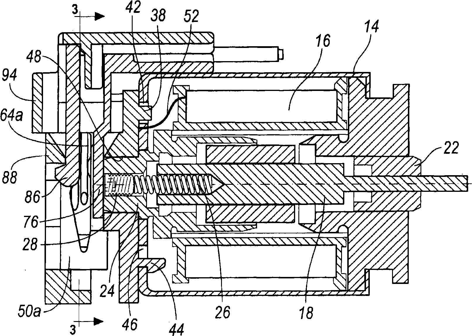 Solenoid and connector assembly