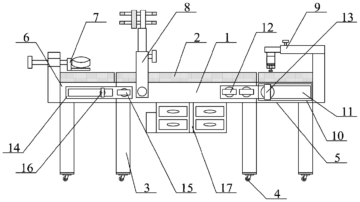 General surgery department operation traction device convenient to adjust