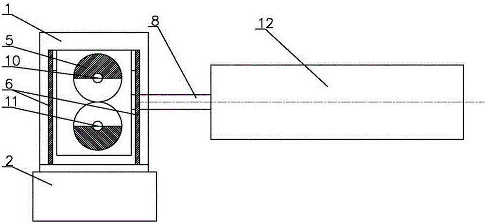 A single row double eccentric wheel shaker