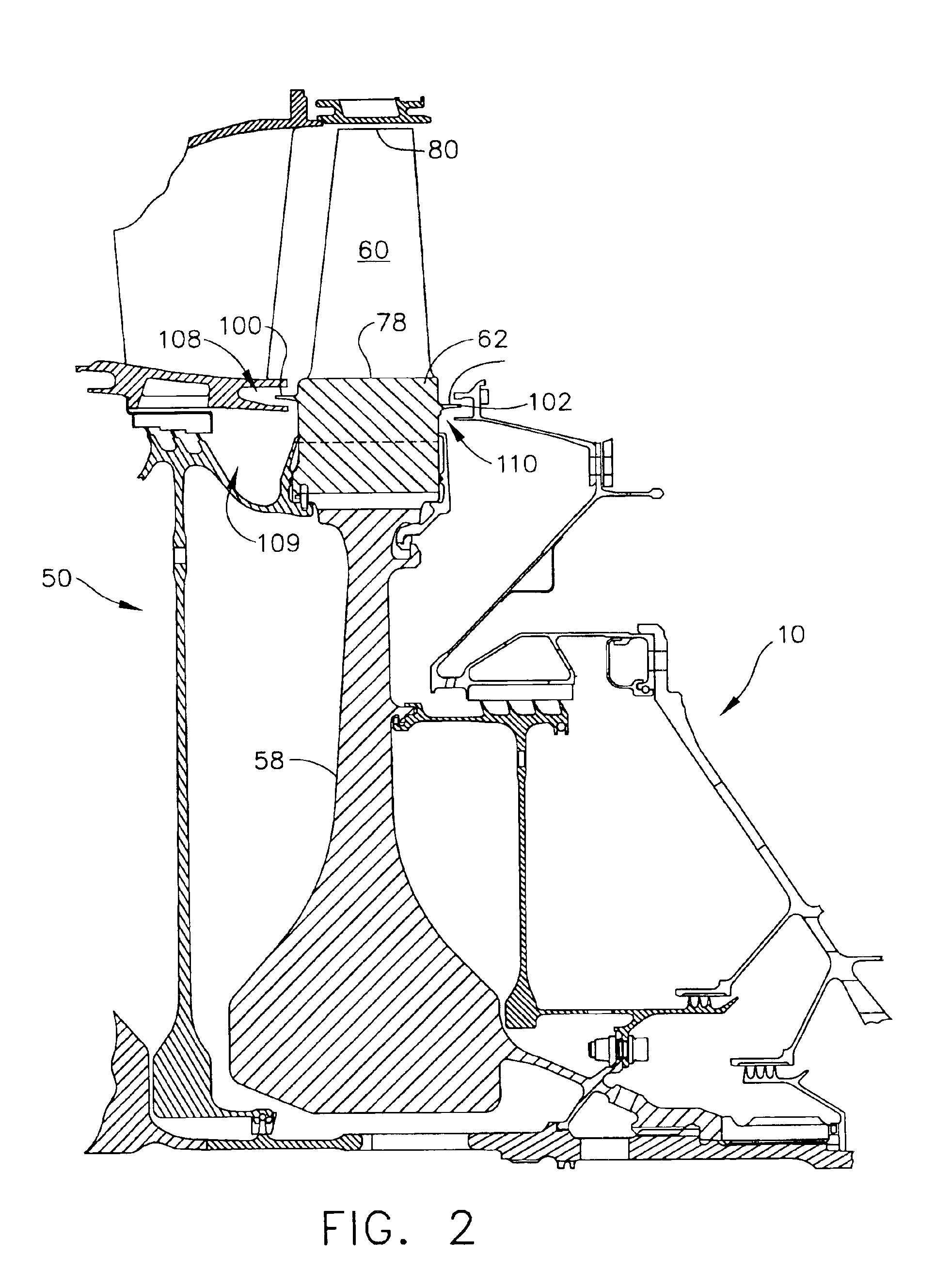 Methods and apparatus for cooling gas turbine engine rotor assemblies
