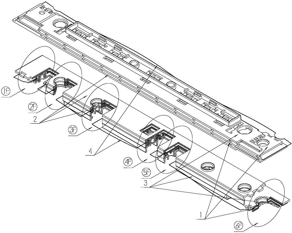 Clip connecting edge and connecting reinforcement