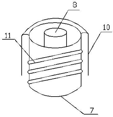 Hair curling and rotating mechanism for wig dyeing device