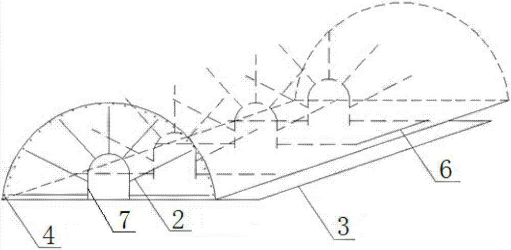 Large-section tunnel circular blasting and tunnelling method