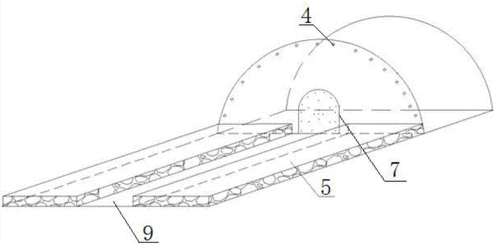 Large-section tunnel circular blasting and tunnelling method