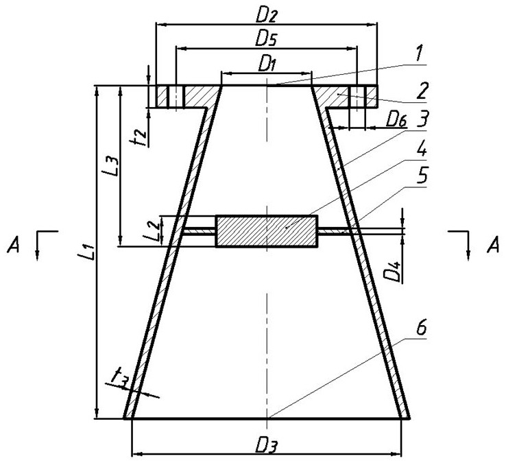 A draft tube using regular hexagonal guide grid as vortex suppression device