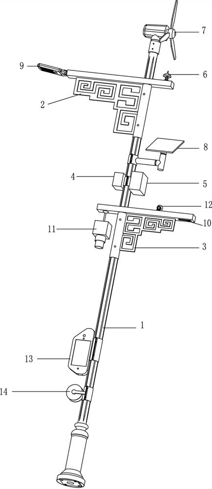 Intelligent LED garden lamp and intelligent lighting method thereof