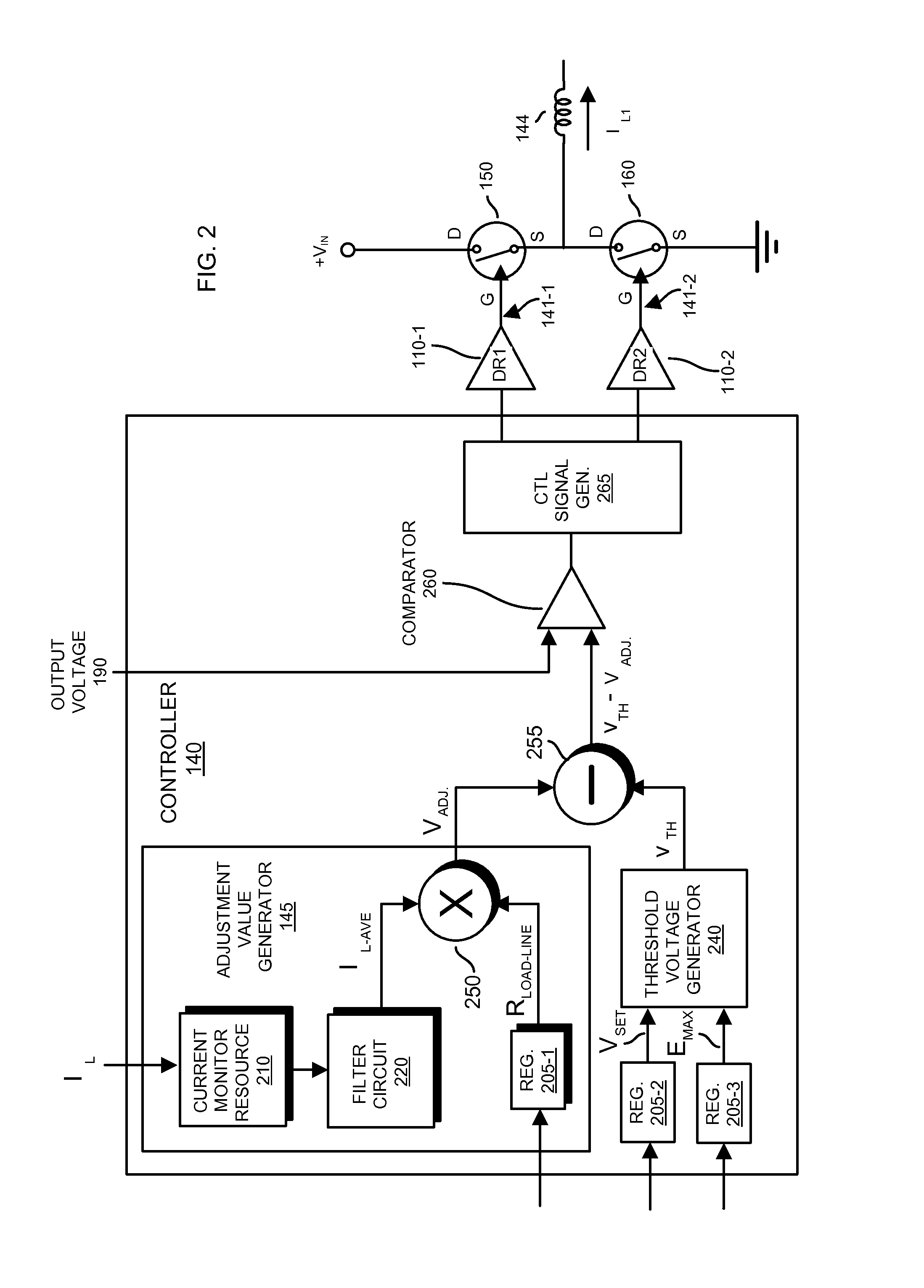 Control parameter adjustment in a discontinuous power mode
