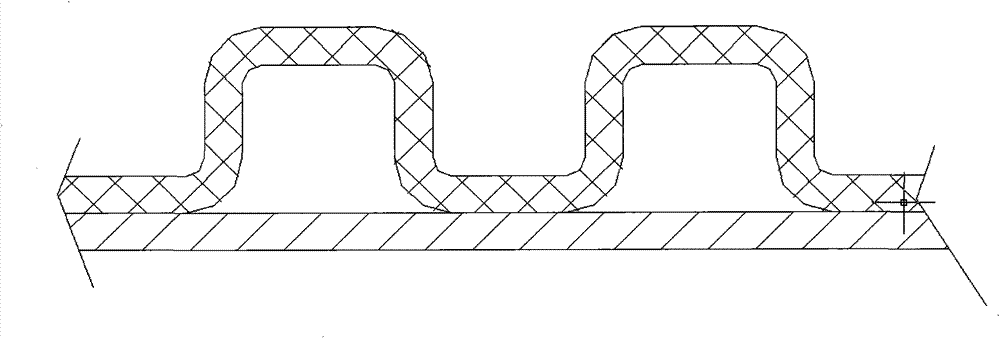 Enhancement structure wall pipe material and manufacturing device and method thereof