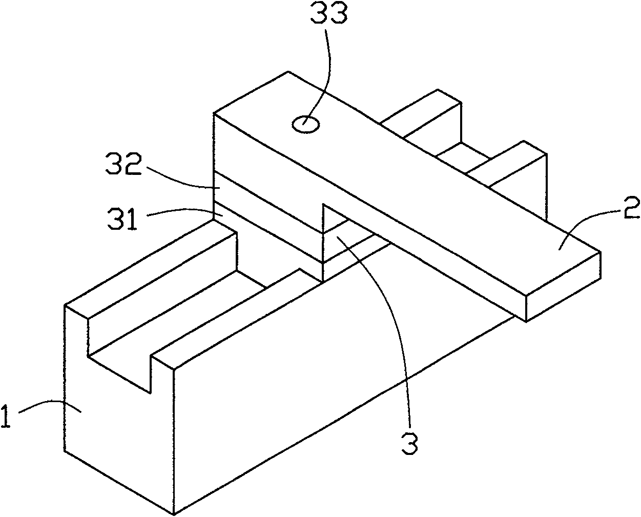 Adjusting device for rotating moudle