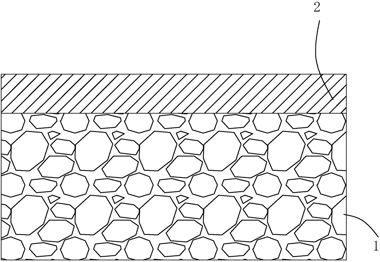 Permeable concrete and preparation technology and laying technology thereof