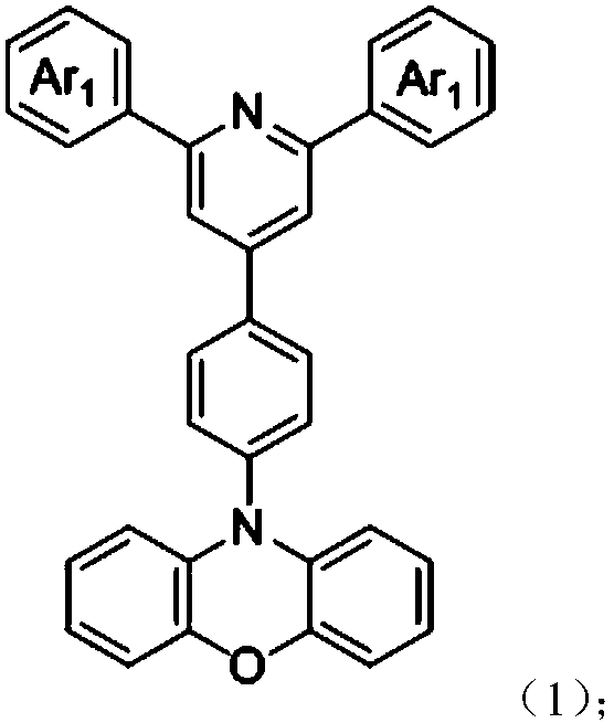 Terpyridine derivative and preparation method thereof, and applications of terpyridine derivative in organic electroluminescent devices