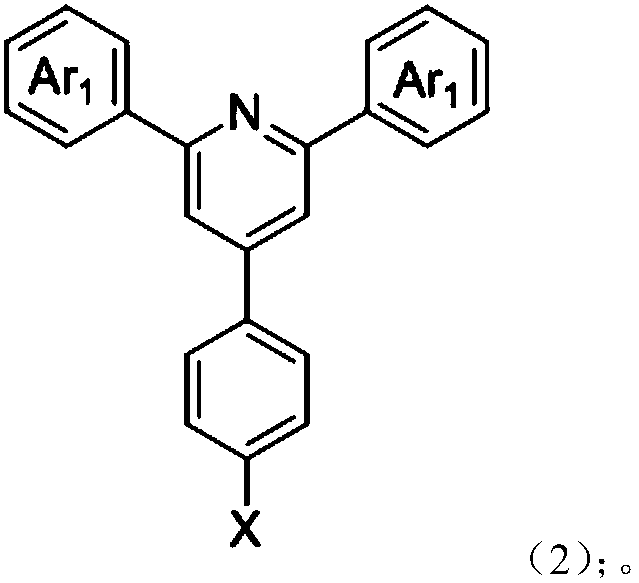 Terpyridine derivative and preparation method thereof, and applications of terpyridine derivative in organic electroluminescent devices